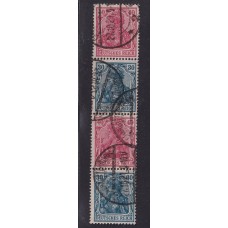 ALEMANIA 1921 ESTAMPILLAS SE-TENANT ZUSAMMENDRUCKE USADAS QUE SON MUCHO MAS RARAS MI S22 RARA 150 EUROS +
